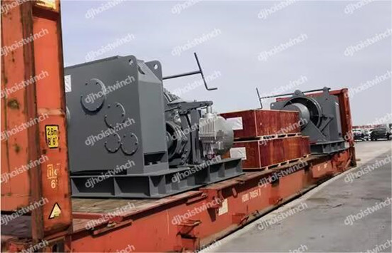 4 Sets of 25 Ton Mooring Winches Shipped to UAE